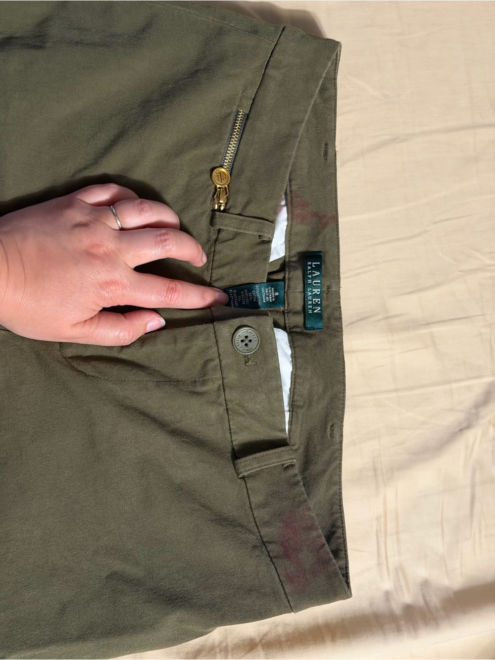 Lauren Ralph Lauren Olive jeggings